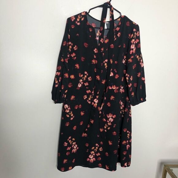2/$20 A New Day Floral Crepe 3/4” Sleeve Dress - Picture 3 of 8